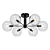 Sleek Brass Ceiling Light 3D model small image 1