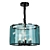 Sleek Pendant Light: Omnilux Noventa 3D model small image 1