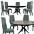 Sleek & Stylish Boulevard Dining 3D model small image 1