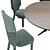 Sleek & Stylish Boulevard Dining 3D model small image 2