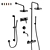 Sleek Shower Set by Paffoni 3D model small image 6