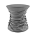 Sleek Bellows Stool by Walter Knoll 3D model small image 3