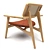 Stylish Phileas Armchair 3D model small image 4