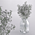 Whimsical Gypsophila Jar Bouquet 3D model small image 1