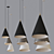 Minimalist Conical Pendant Light 3D model small image 4