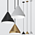 Sleek North Pendant Lamp 3D model small image 1