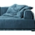 Hard Soft Slim Sofa: The Perfect Blend of Comfort and Style! 3D model small image 3
