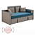 Iriska Kids Jacob Folding Sofa 3D model small image 1