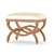 Vintage White Carved Bench 3D model small image 6