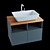 High-Tech Vanity Unit with Stylish Basin 3D model small image 2