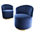 Aurelia Lounge Chair: Sleek Comfort 3D model small image 1