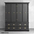 OM Garedrobe OldFashion Moonzana - Elegant Oak Wardrobe 3D model small image 2