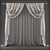 Polyester Curtains - 98738 Polys, 101315 Verts 3D model small image 1