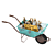 BeerBarrow: Fun and Functional Beer-Carrying Wheelbarrow 3D model small image 4