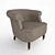 Elegant Cannes Armchair 3D model small image 4