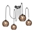 Elegant Pendant Chandelier - Vitaluce 3D model small image 1