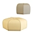 Luxury Italian Pouf: Kingsley 3D model small image 4
