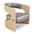 Title: Lucky Lounge Chair: Classic Elegance in Natural Materials 3D model small image 2