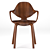 Elegant Clad Chair: Modern Design 3D model small image 2