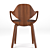 Elegant Clad Chair: Modern Design 3D model small image 4