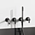 Sleek Arc Bathroom Fixture 3D model small image 4