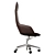 Arper Aston 5-Way Swivel Armchair 3D model small image 3