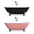 Luxurious Villeroy & Boch Antheus Freestanding Bathtub 3D model small image 3