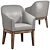 Elegant Armchair Design - Armchair Mod 3D model small image 1