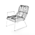 Sleek Sancale Elle Armchair: Swivel & Lock. 3D model small image 4