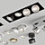 Sleek Mawa LED Downlights 3D model small image 2