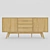 Scandinavian Oak Sideboard 3D model small image 2