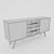 Scandinavian Oak Sideboard 3D model small image 3