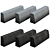 Low Poly Border Set 3D model small image 2