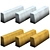 Low Poly Border Set 3D model small image 3