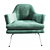 Chic Chloe Armchair - Elegant Comfort 3D model small image 2