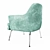 Chic Chloe Armchair - Elegant Comfort 3D model small image 5