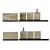 Elegant Hidalgo Armani Bathroom Set 3D model small image 5