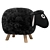 Sheep-tastic Kids Ottoman 3D model small image 1