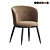 Elegant Eichholtz Filmore Dining Chair 3D model small image 1