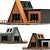 Nature's Retreat: Four Unique Forest Homes 3D model small image 2