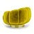 Infinity Velvet Senape Armchair: Giopagani Ornella 3D model small image 4