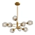 Marine-C: Glass Pendant Chandelier 3D model small image 1