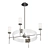 Elegant Ginza Glass Chandelier 3D model small image 1