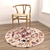 Round Carpets Set 29: Versatile 6-Piece Collection 3D model small image 4