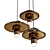 Marble and Leather Pendant Lights 3D model small image 1