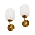DIONA Matte Glass Wall Sconce 3D model small image 1