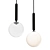 Elegant Glass Pendant with Multiple Lamp Options 3D model small image 1