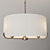 Elegant Satin Nickel Pendant 3D model small image 2