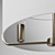 Elegant Satin Nickel Pendant 3D model small image 13