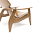 Sculptural Comfort: Diz Armchair 3D model small image 4